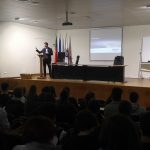 Students assisting to the AED presentation